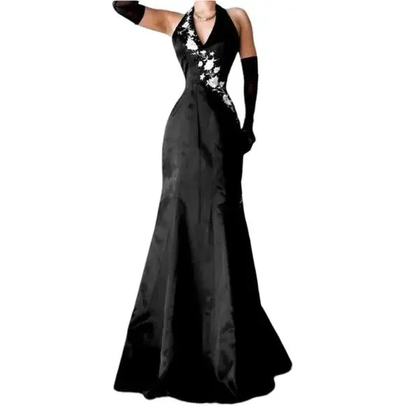 Morgan and Co Vintage Women's Black Dress